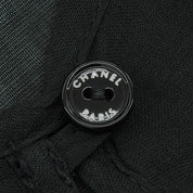 2007年製 カメリアCCマーク刺繍シースルー長袖トップス #40 ダークグリーン