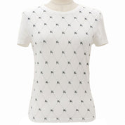 Logo Pattern T-Shirt #M White