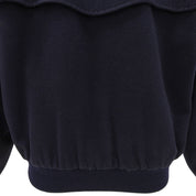 Nova Check Lining Stand Collar Zip-Up Blouson #L Navy