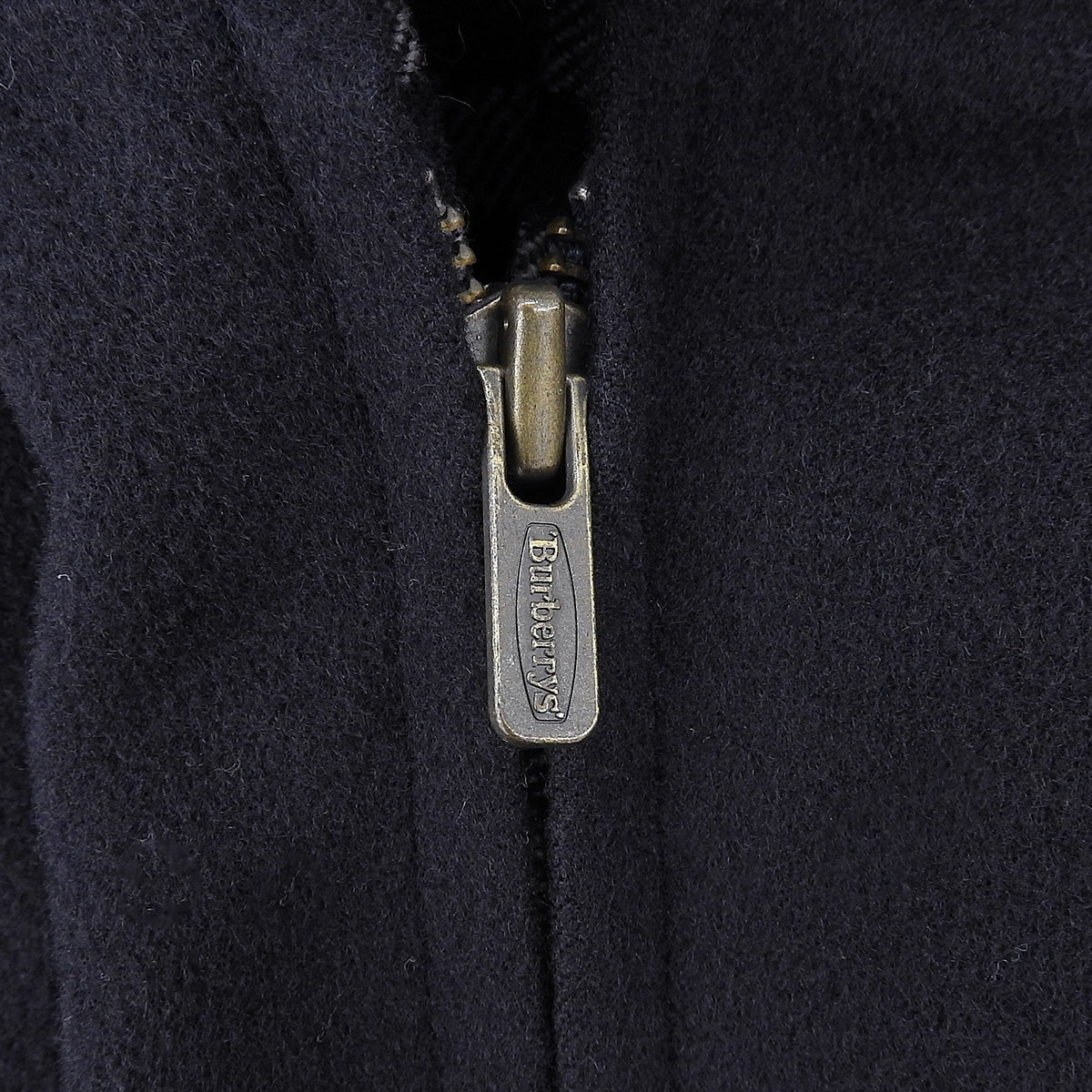 Nova Check Lining Stand Collar Zip-Up Blouson #L Navy