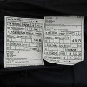 羊毛条纹套装 #44 黑色/白色