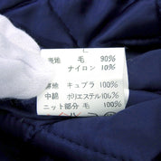ウールジップアップブルゾン #L パープル