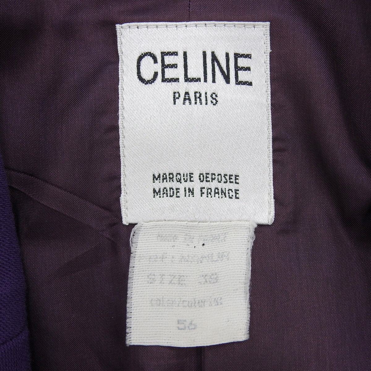 Wool Macadam Button Jacket #39 Purple