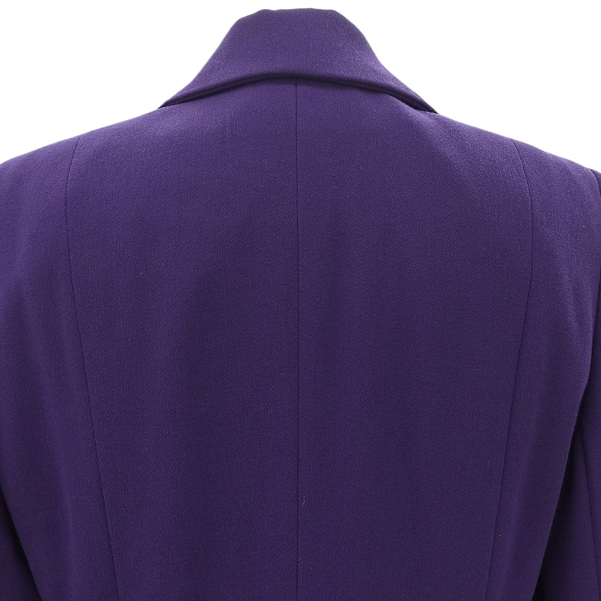Wool Macadam Button Jacket #39 Purple