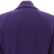 Wool Macadam Button Jacket #39 Purple