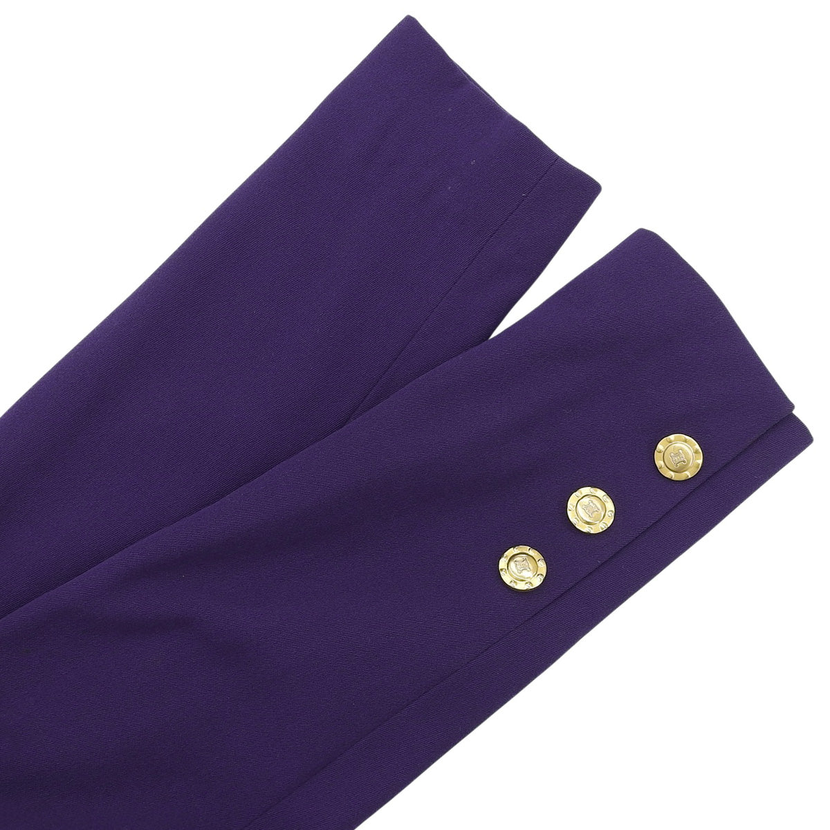 Wool Macadam Button Jacket #39 Purple