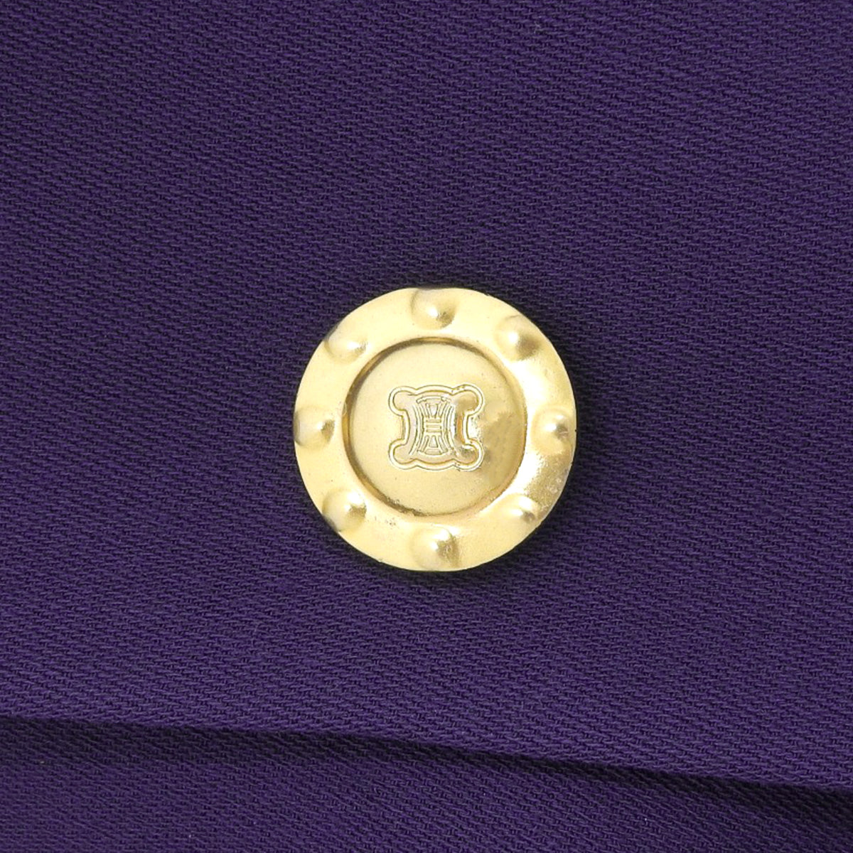 Wool Macadam Button Jacket #39 Purple