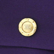 Wool Macadam Button Jacket #39 Purple