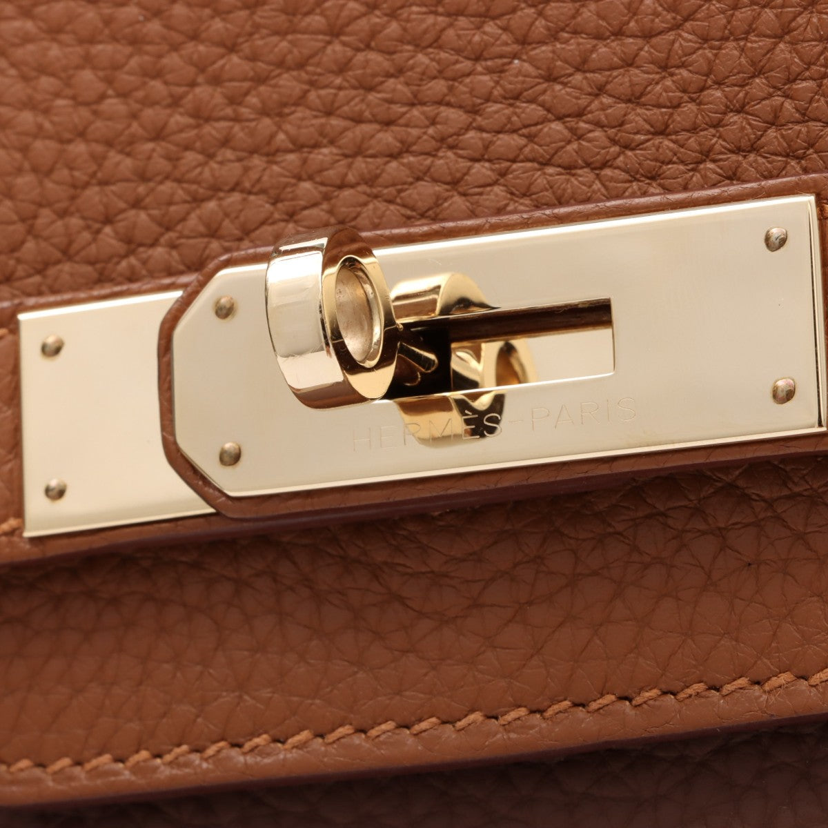 2011年款 Birkin Club 30 金色/栗子色/米白色