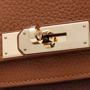 2011年款 Birkin Club 30 金色/栗子色/米白色