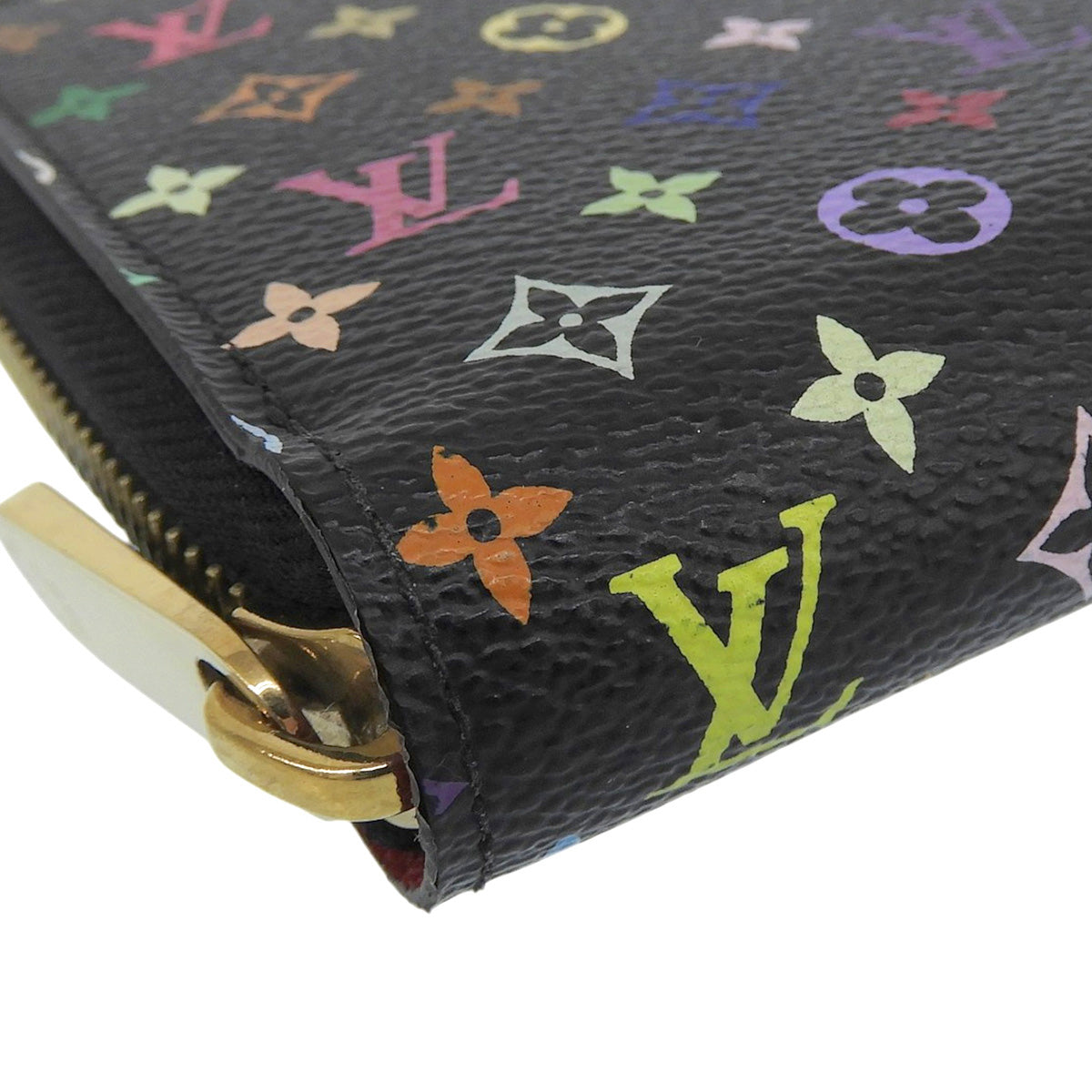2012年款 Monogram Multicolor 拉链钱夹 黑色