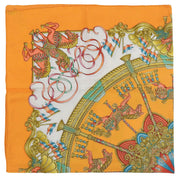 Carré 90 Luna Park Scarf Orange/Multi-colored