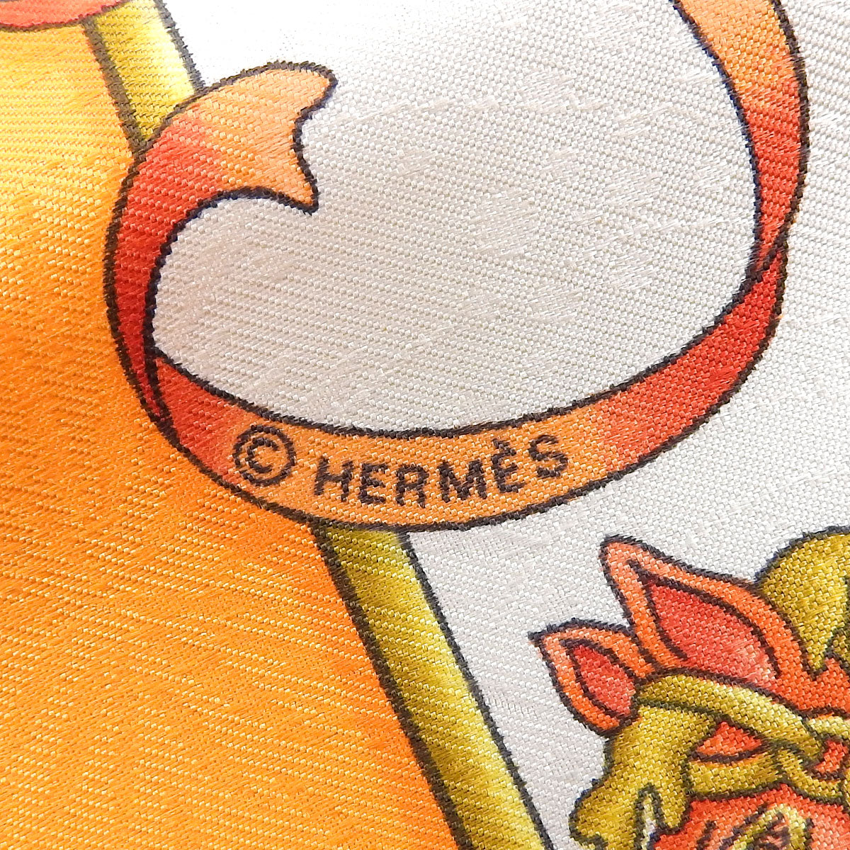 Carré 90 Luna Park Scarf Orange/Multi-colored