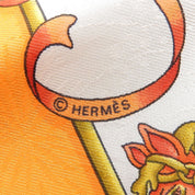 Carré 90 Luna Park Scarf Orange/Multi-colored