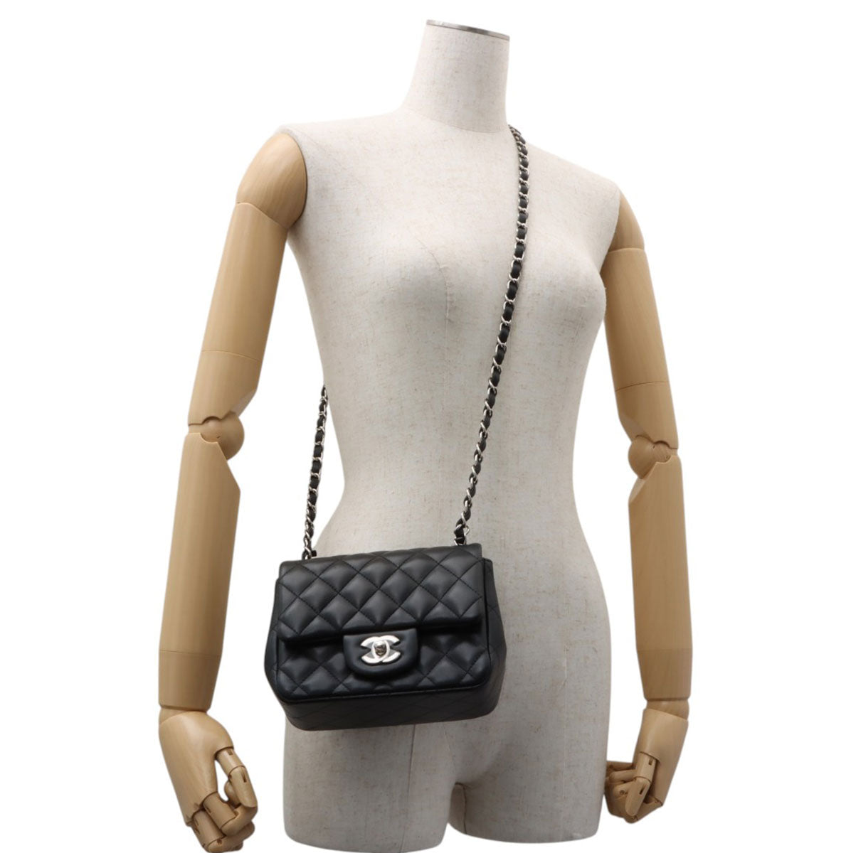 2021-era Classic Flap Chain Bag Mini, Black