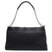 2008-ish Caviar Skin CC Mark Stitch Chain Tote Bag Black
