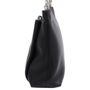 2008-ish Caviar Skin CC Mark Stitch Chain Tote Bag Black
