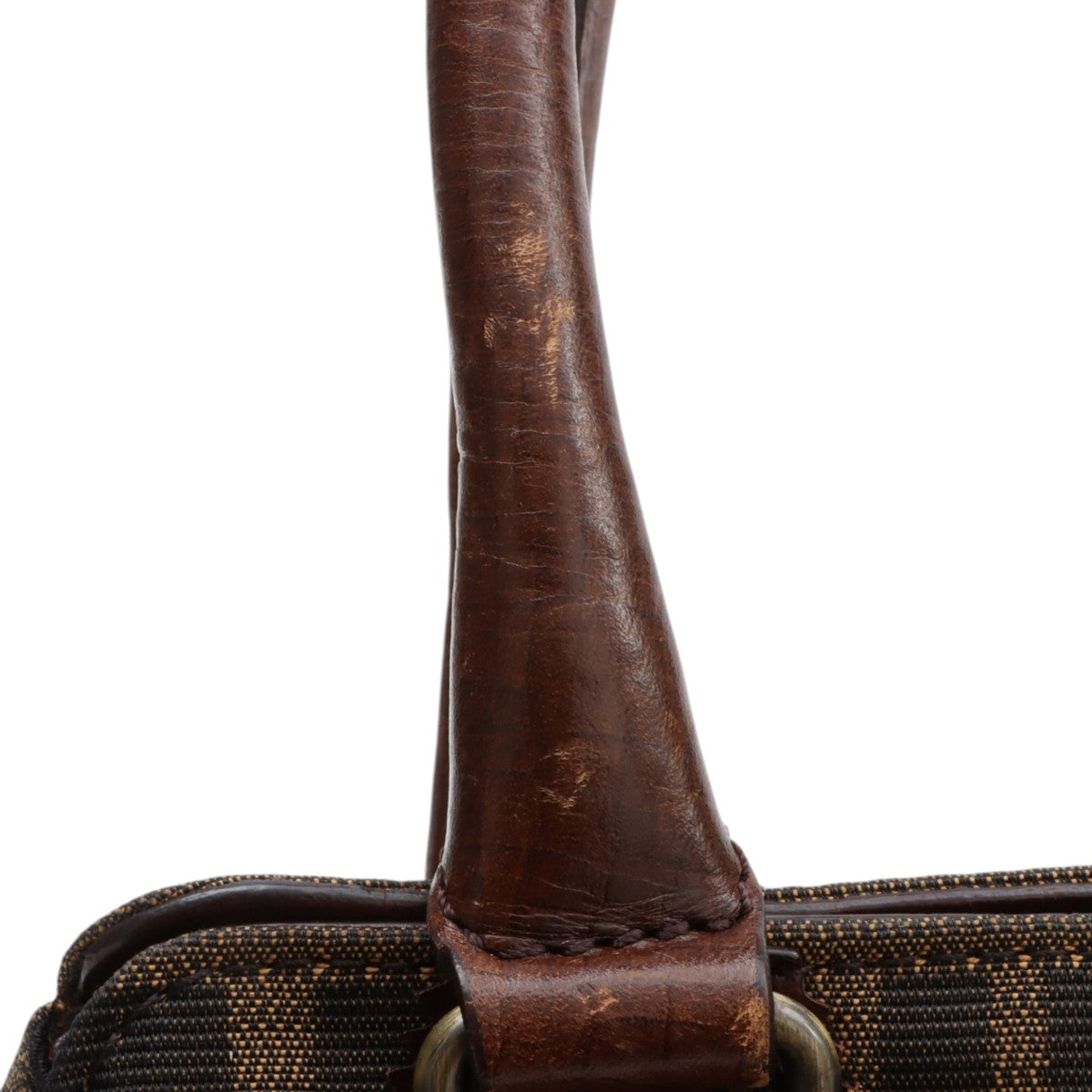 Etnico Zucca Pattern Handbag Brown
