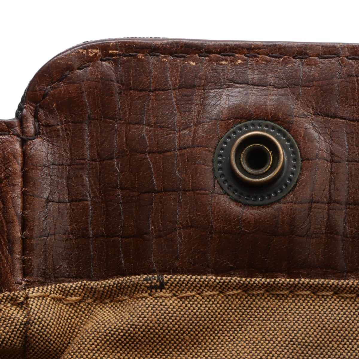 Etnico Zucca Pattern Handbag Brown