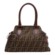 Etnico Zucca Pattern Handbag Brown