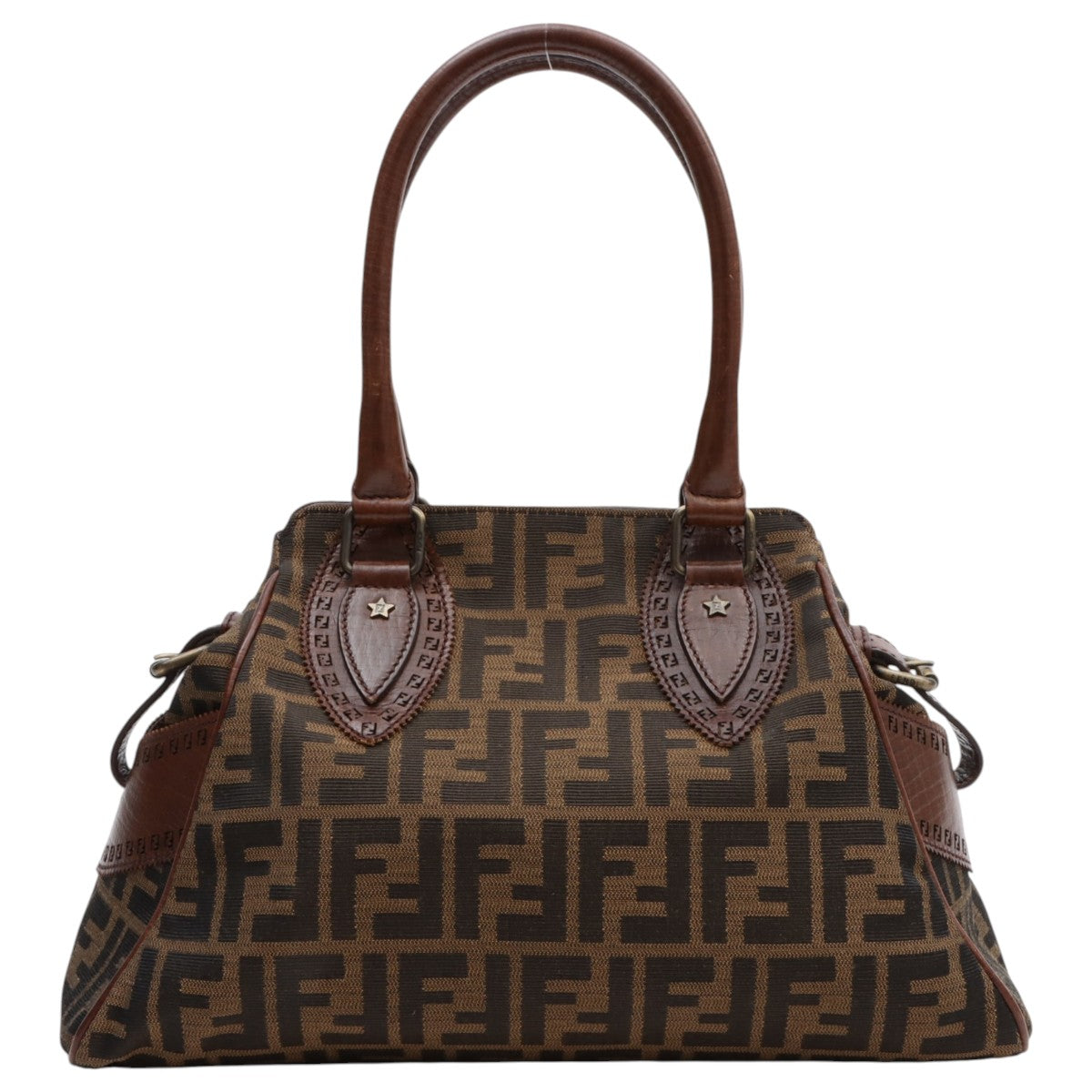 Etnico Zucca Pattern Handbag Brown