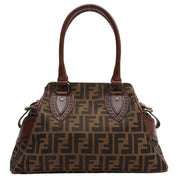 Etnico Zucca Pattern Handbag Brown