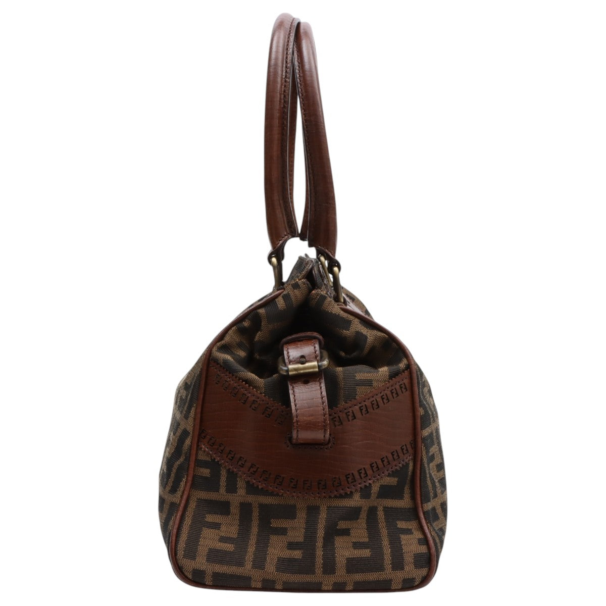Etnico Zucca Pattern Handbag Brown