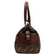 Etnico Zucca Pattern Handbag Brown