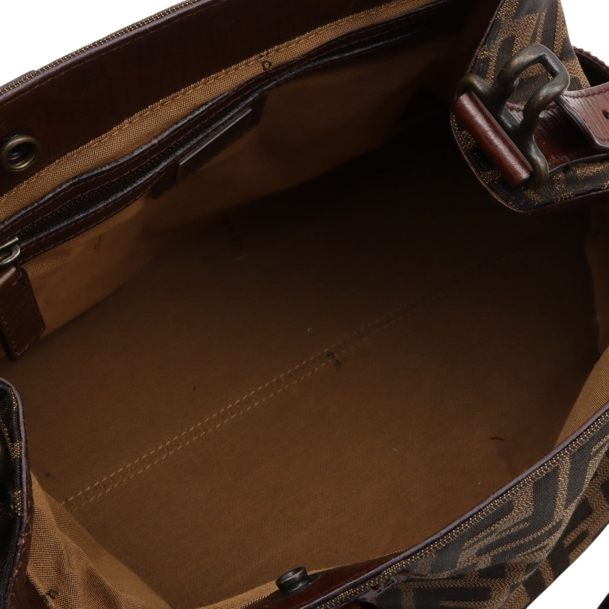 Etnico Zucca Pattern Handbag Brown