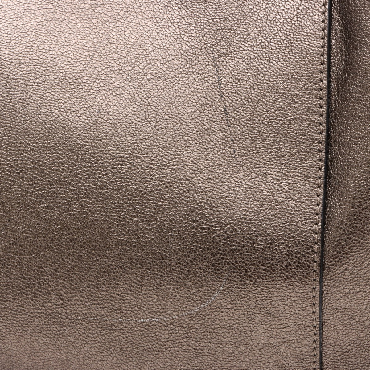 Anagram Logo Plate Shoulder Bag Bronze