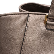 Anagram Logo Plate Shoulder Bag Bronze