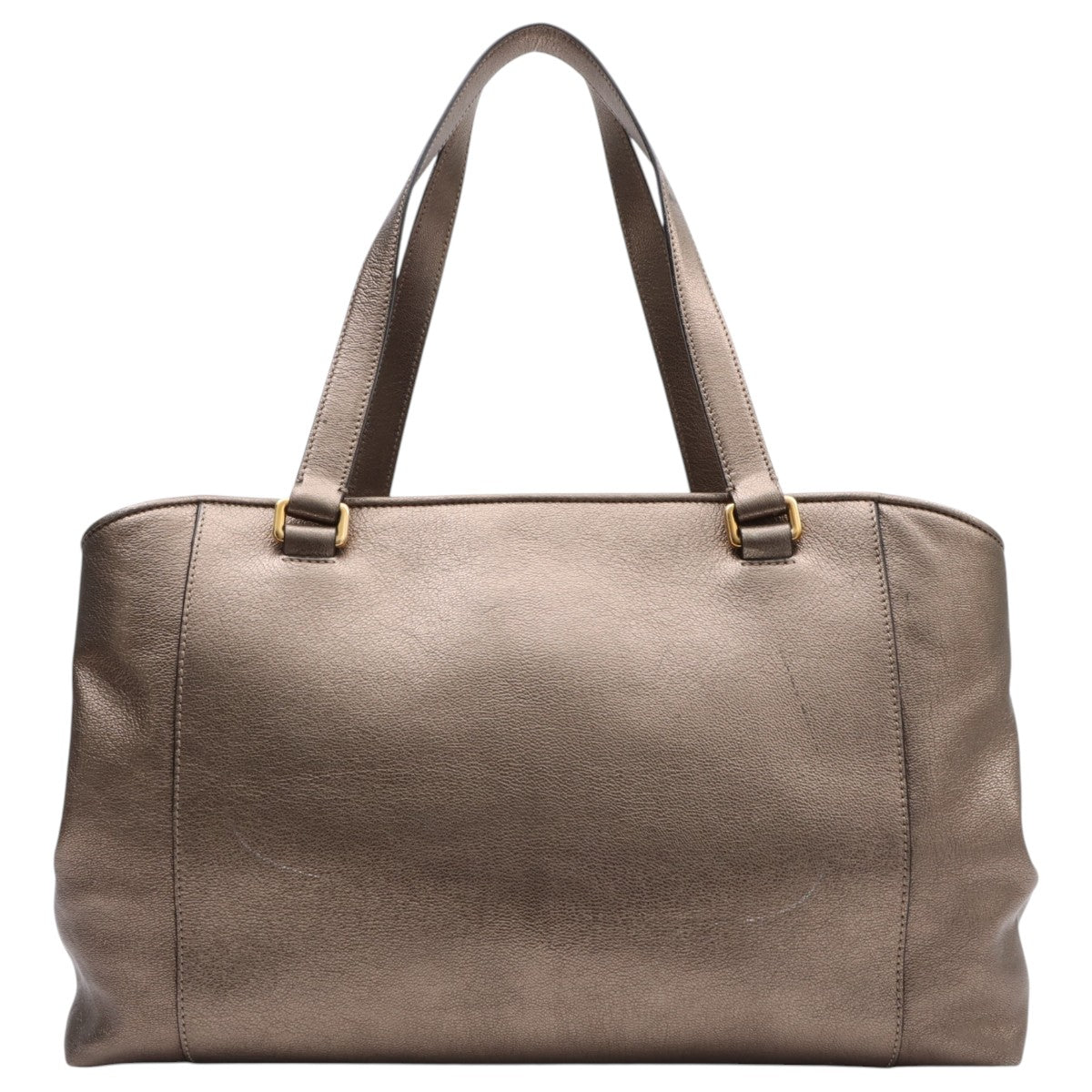 Anagram Logo Plate Shoulder Bag Bronze