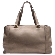 Anagram Logo Plate Shoulder Bag Bronze