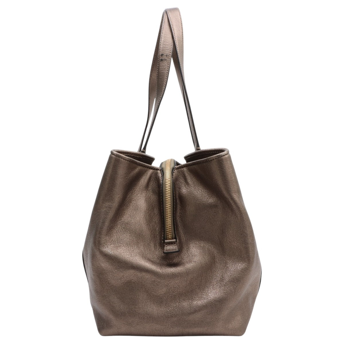Anagram Logo Plate Shoulder Bag Bronze
