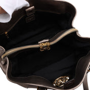 Anagram Logo Plate Shoulder Bag Bronze