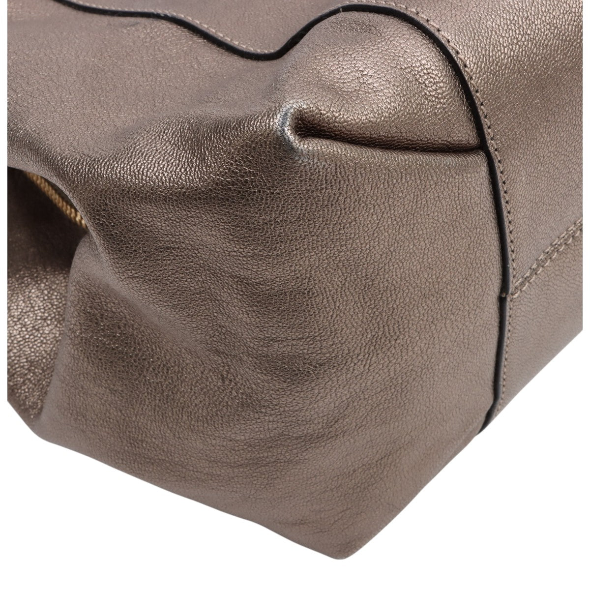 Anagram Logo Plate Shoulder Bag Bronze