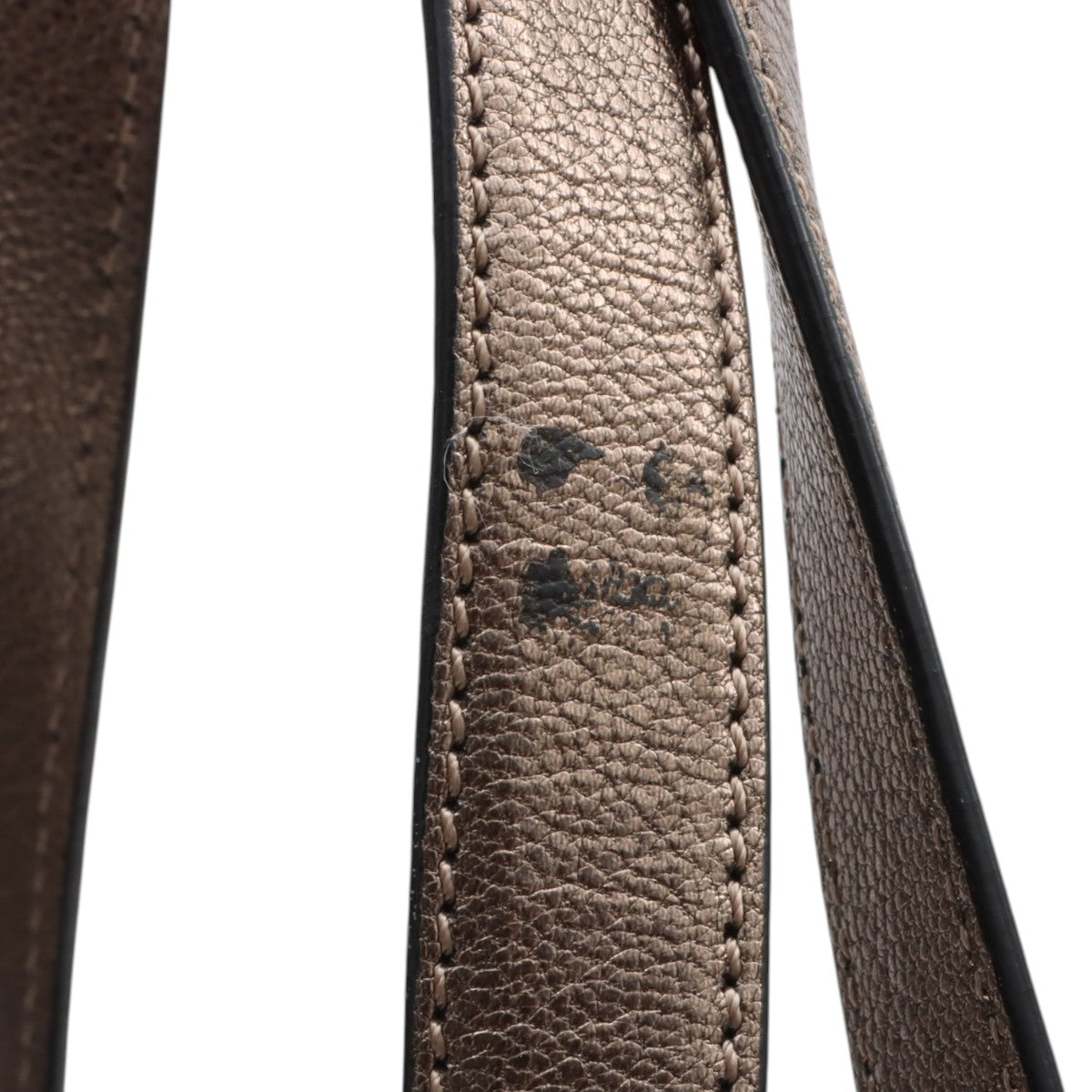 Anagram Logo Plate Shoulder Bag Bronze