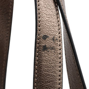 Anagram Logo Plate Shoulder Bag Bronze