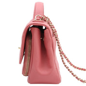 2019 Caviar Skin Business Affinity 2-Way Bag Pink