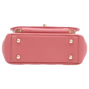 2019 Caviar Skin Business Affinity 2-Way Bag Pink
