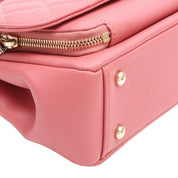 2019 Caviar Skin Business Affinity 2-Way Bag Pink