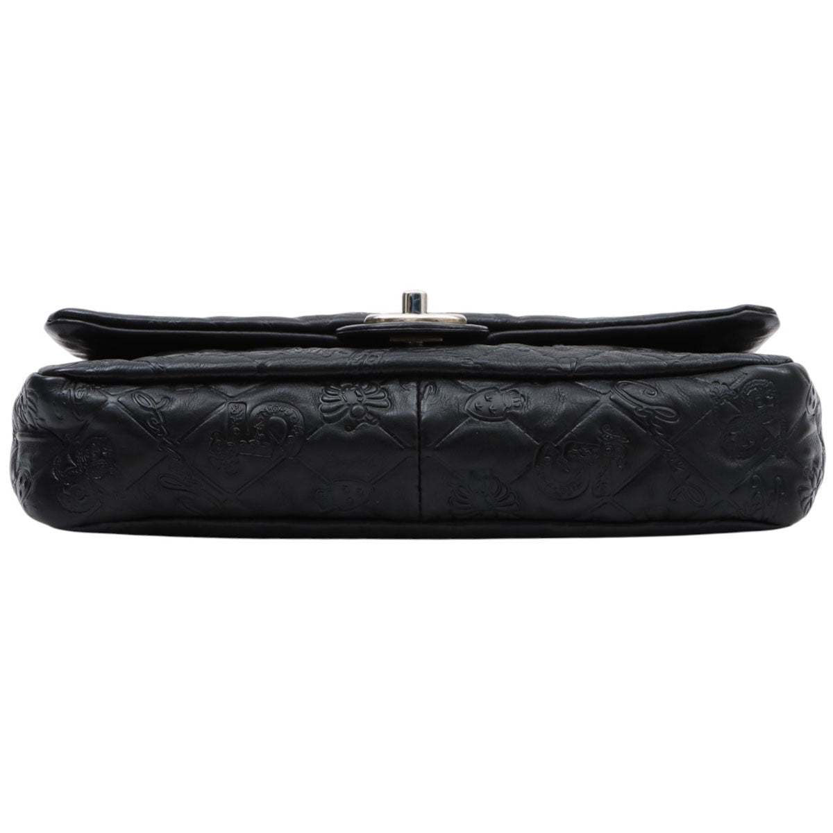 Circa 2010 Icon Pattern CC Mark Chain Bag Black