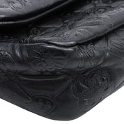 Circa 2010 Icon Pattern CC Mark Chain Bag Black