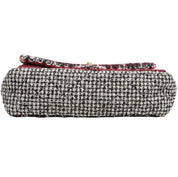 Circa 2009 Tweed CC Turnlock Chain Shoulder Bag, Red/Black/White