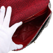 Circa 2009 Tweed CC Turnlock Chain Shoulder Bag, Red/Black/White