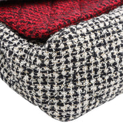 Circa 2009 Tweed CC Turnlock Chain Shoulder Bag, Red/Black/White