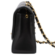 Diana Flap Chain Bag 22cm, Black (circa 1992)