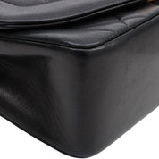 Diana Flap Chain Bag 22cm, Black (circa 1992)