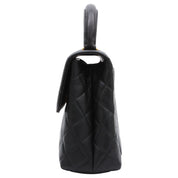 Circa 1997 Caviar Skin CC Turnlock Handbag, Black