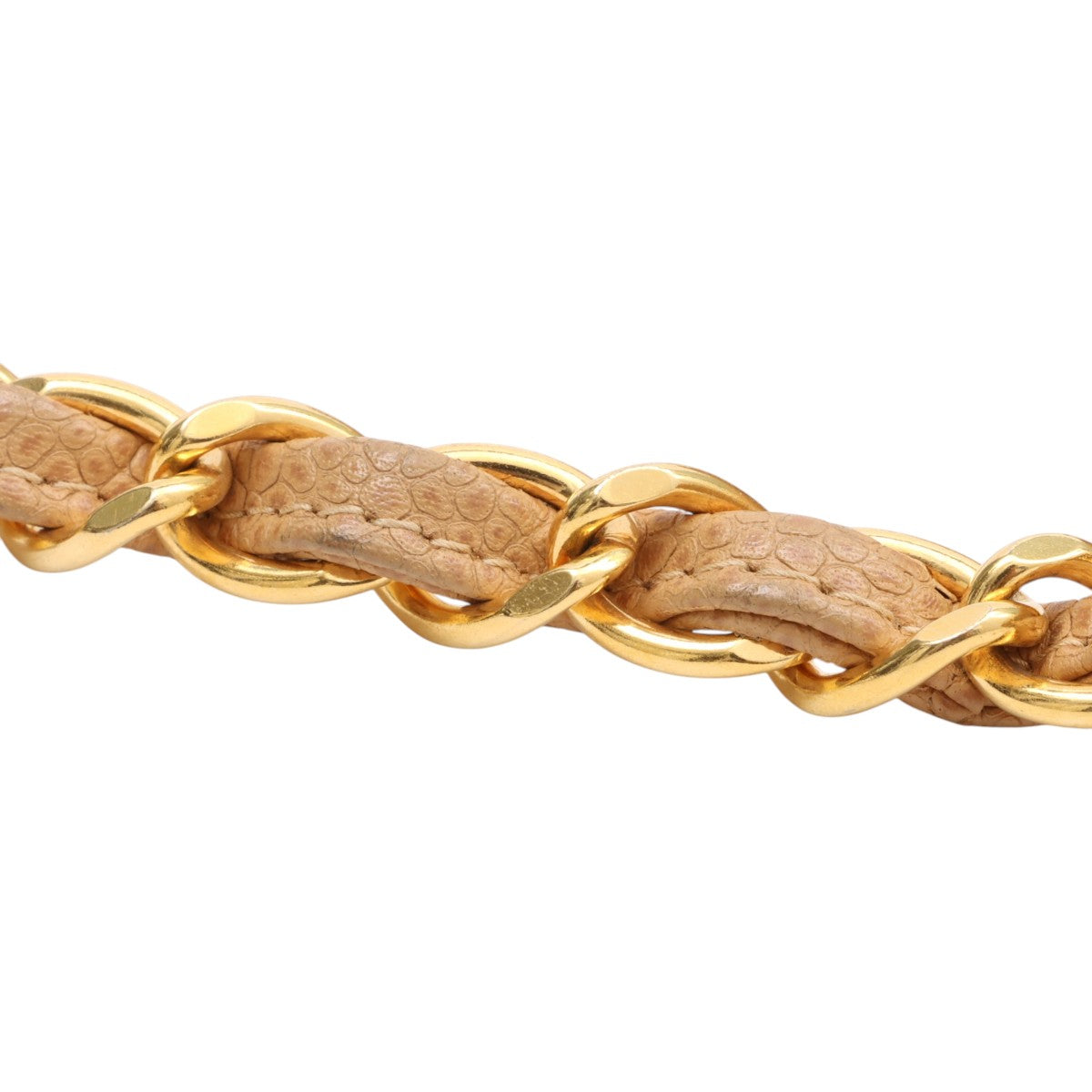 Circa 1992 Caviar Skin Diana Flap Chain Bag 25cm Beige